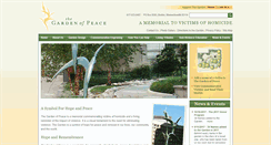 Desktop Screenshot of gardenofpeacememorial.org